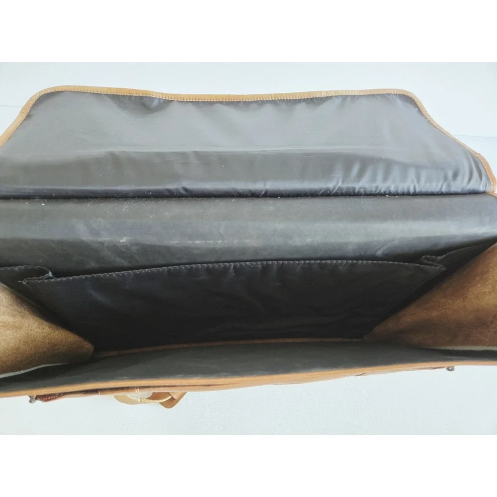 Vintage Charlie Leather Company Shoulder Computer Bag Sache